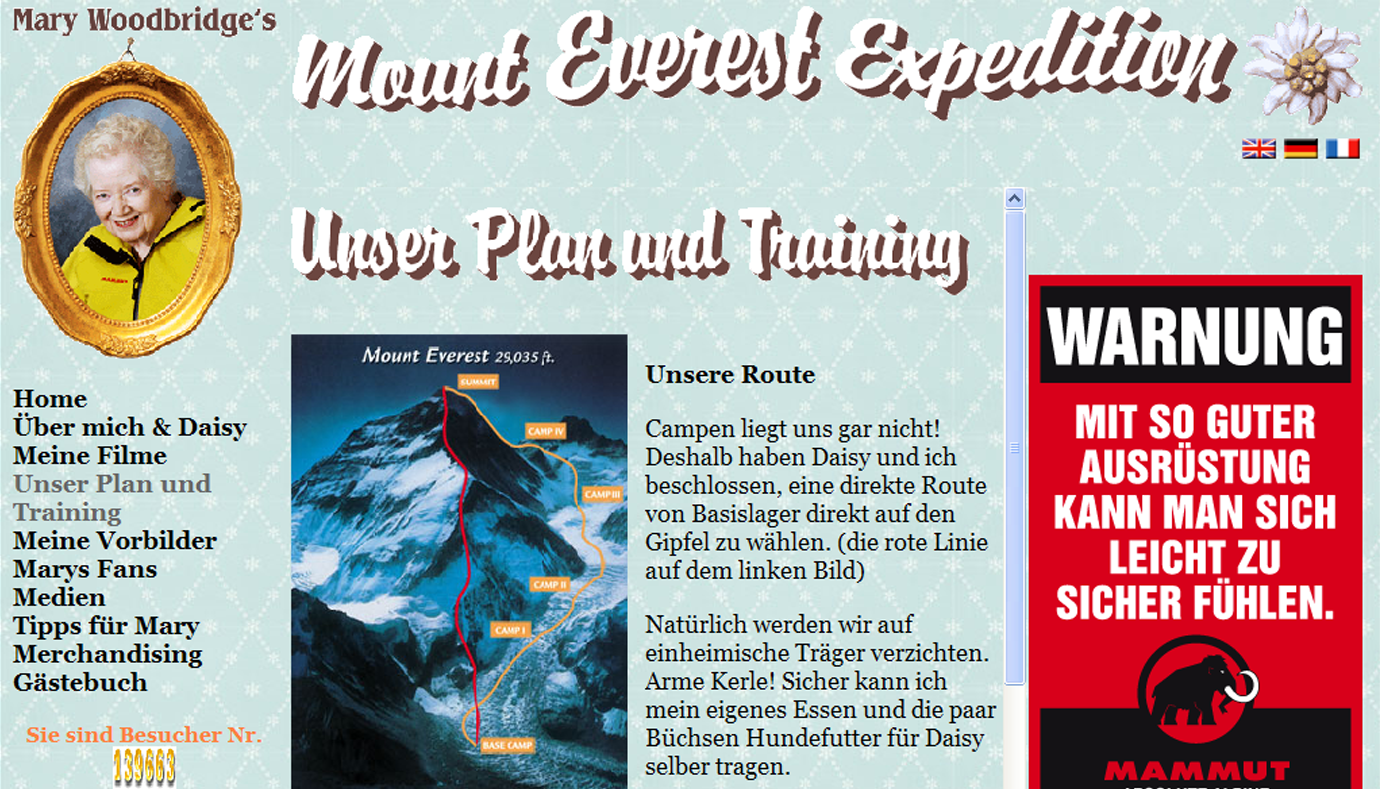Mary Woodbridge Mount Everest Expedition