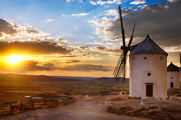 Windmühlen in Spanien